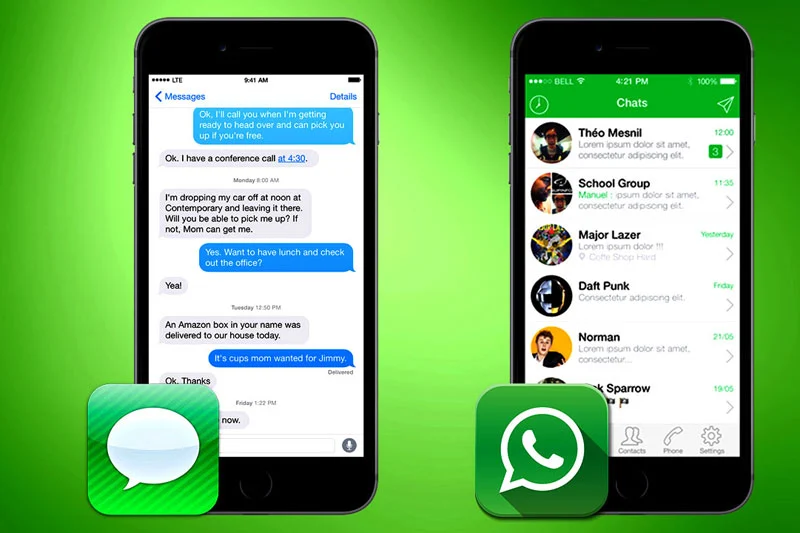 Perbandingan Aplikasi WhatsApp dan iMessage 